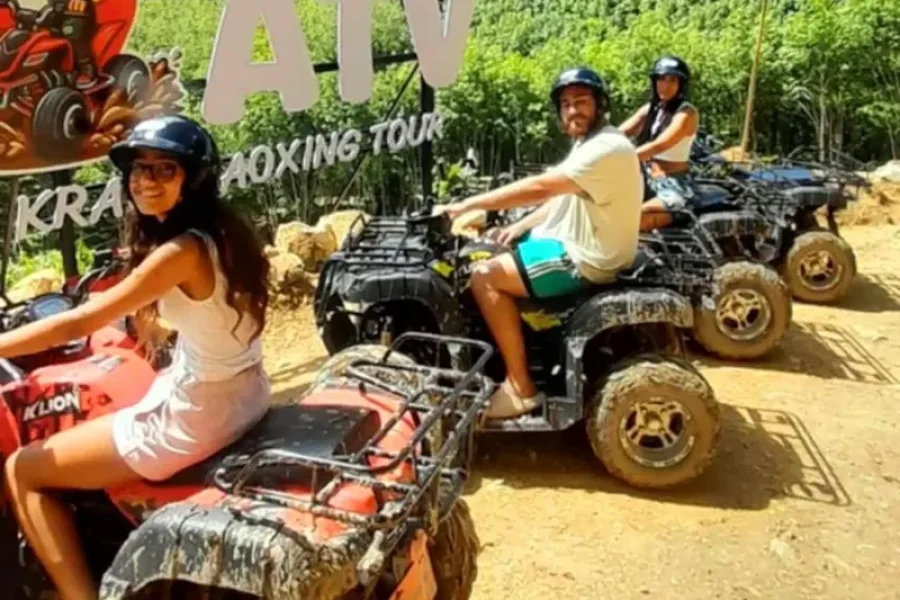 Ao Nang: Crystal Pool Kayaking ATV and Pineapple Farm Tour