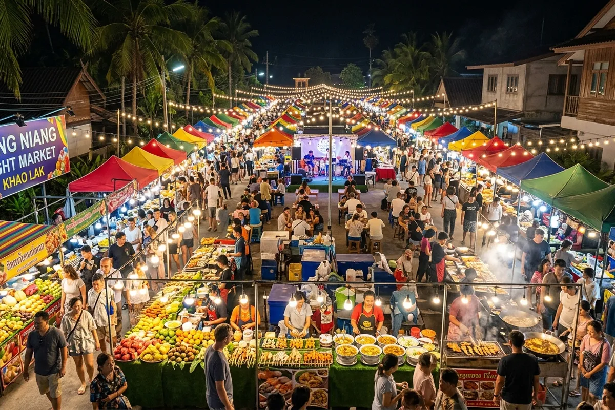 Bang Niang Night Market in Khao Lak travel guide