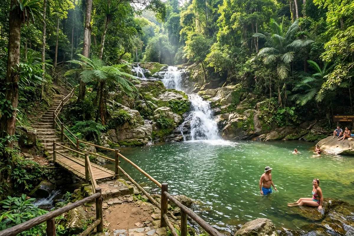 Khao Lak Lam Ru National Park waterfall for Khao Lak travel guide