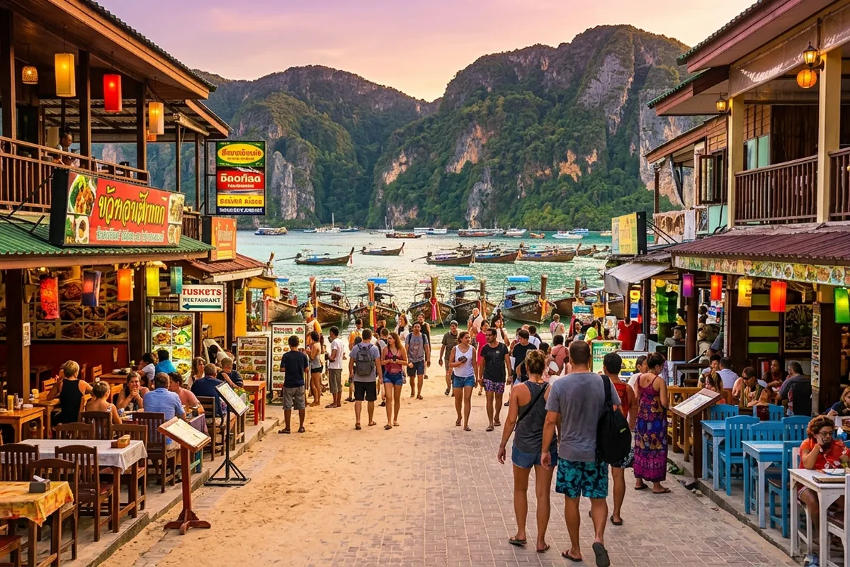 Tonsai Village Phi Phi Don in Phuket to Phi Phi travel guide