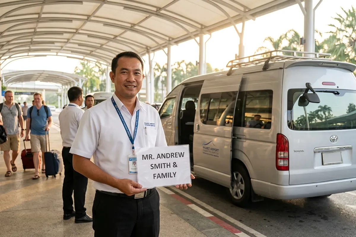Private transfer pickup at Phuket airport HKT tips guide