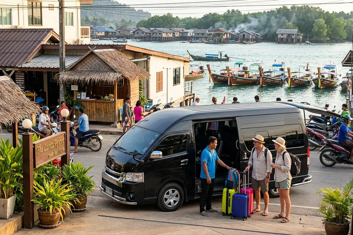 Hotel pickup at Saladan Pier Koh Lanta for Phuket transfer